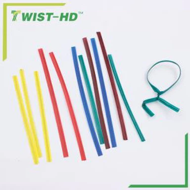 비닐 코팅 트위스트 넥타이