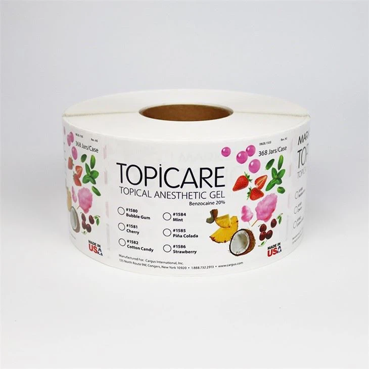 Wholesale Round Roll PET Label Custom Waterproof Self-adhesive Multi Layer Sticker Printing